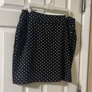 Polka dot skort, attached shorts under